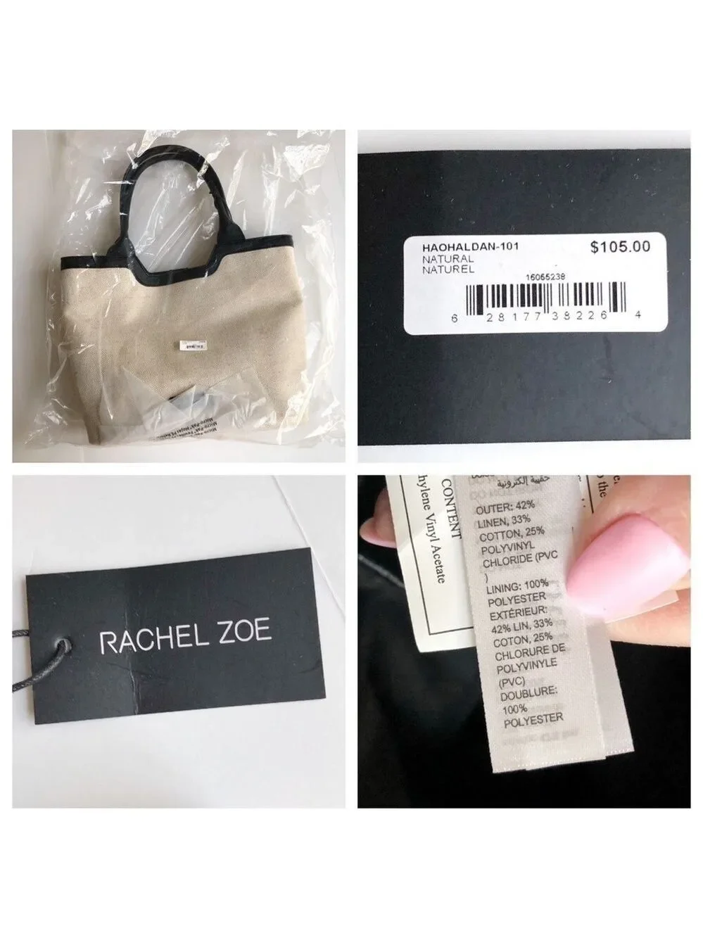Rachel Zoe Capri Canvas Tote Bag